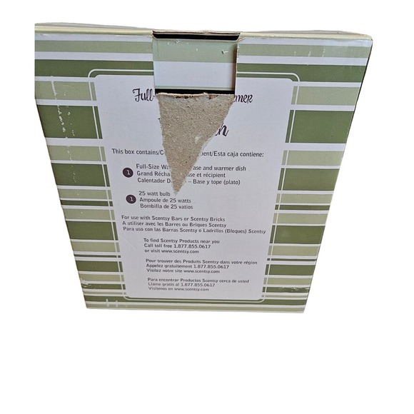 Scentsy PLYMOUTH Leaf Wax Warmer Retired Full Size With Blub 3 Wax Bars Fall - Picture 16 of 16